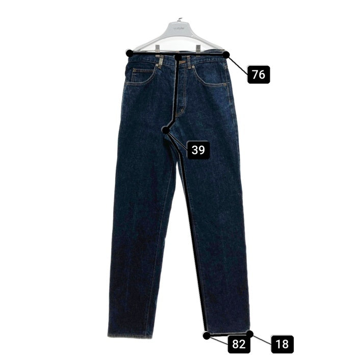 KENZO JEANS ケンゾー ジーンズ 北斎タグ ボタンフライ テーパード デニムパンツ インディゴ size79cm-1 瑞穂店