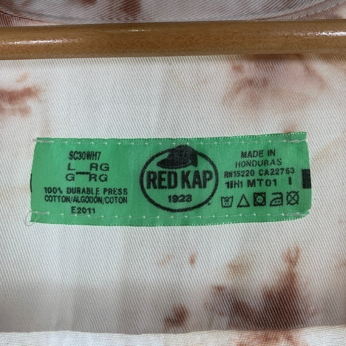 RED KAP レッドキャップ コットン ワークシャツ 長袖 染め ホワイト SC30WH7 Size L-R 福生店