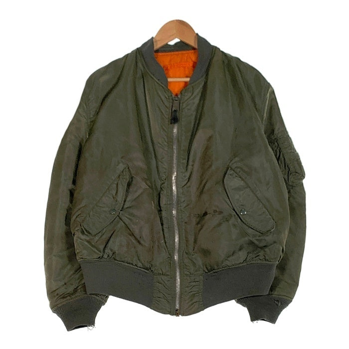 90`s ALPHA アルファ MA-1 フライトジャケット セージグリーン USA製 82790J Size XL 福生店
