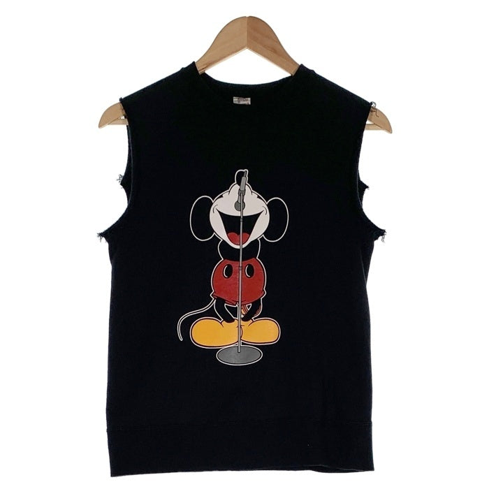 NUMBER(N)INE ナンバーナイン Disney ディズニー ミッキーマウスプリント ノースリーブスウェット ブラック Size 1 福生店