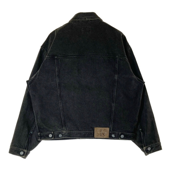 Calvin Klein Jeans カルバンクラインジーンズ ブラックデニム 4つポケット トラッカージャケット Gジャン ブラック sizeL 瑞穂店