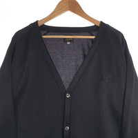 Needles ニードルズ V Neck Cardigan Vネックカーディガン 刺繡 ブラック LQ246 Size L 福生店