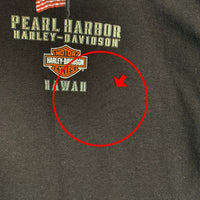Harley-Davidson ハーレーダビッドソン PEARL HARBOR REMEMBER プリントTシャツ ブラック 2019コピーライト Size L 福生店