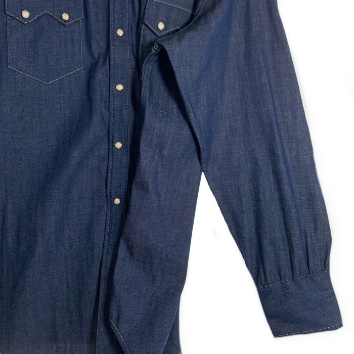 LEVI'S リーバイス デニム ウエスタン ショートホーン シャツ インディゴ 001L7-0002 Size XL 福生店