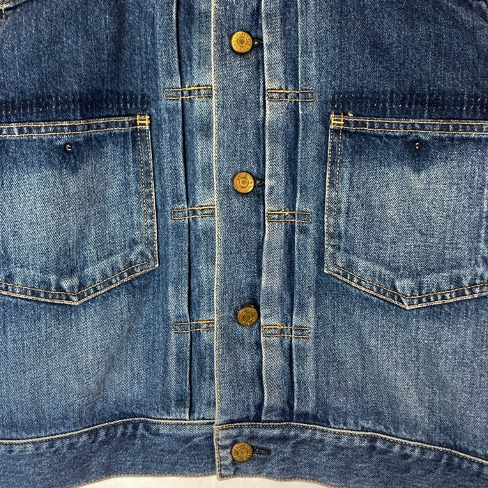 IENA イエナ L'ATELIER DENIM ノーカラーデニムジャケット ブルー size38 瑞穂店