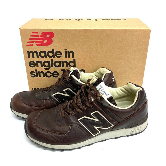 NEW BALANCE ニューバランス スニーカー M576CKK イングランド製 MADE IN England オールドレザー ブラウン size27.5cm 瑞穂店