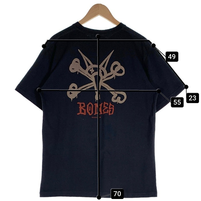00's POWELL PERALTA パウエル ペラルタ RAT BONES ラットボーンズ 半袖 Tシャツ ブラック Size L 福生店