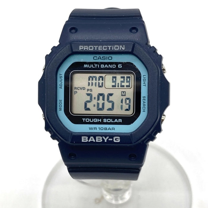 CASIO カシオ Baby-G 電波ソーラー デジタルクォーツ腕時計 ネイビー レディース BGD-5650 瑞穂店