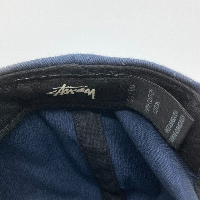 STUSSY ステューシー 131412 バイカラー 平ツバ キャップ ネイビー×イエロー sizeF 瑞穂店