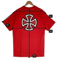 00's INDEPENDENT TRUCKS インディペンデント トラックス 半袖 Tシャツ レッド Size L 福生店