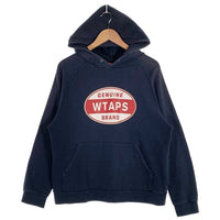 WTAPS ダブルタップス コットン プルオーバー フーディー パーカー ネイビー Size L 福生店