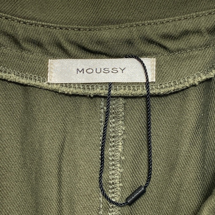 MOUSSY マウジー フロントボタンロングデニムワンピース カーキ Size1 瑞穂店