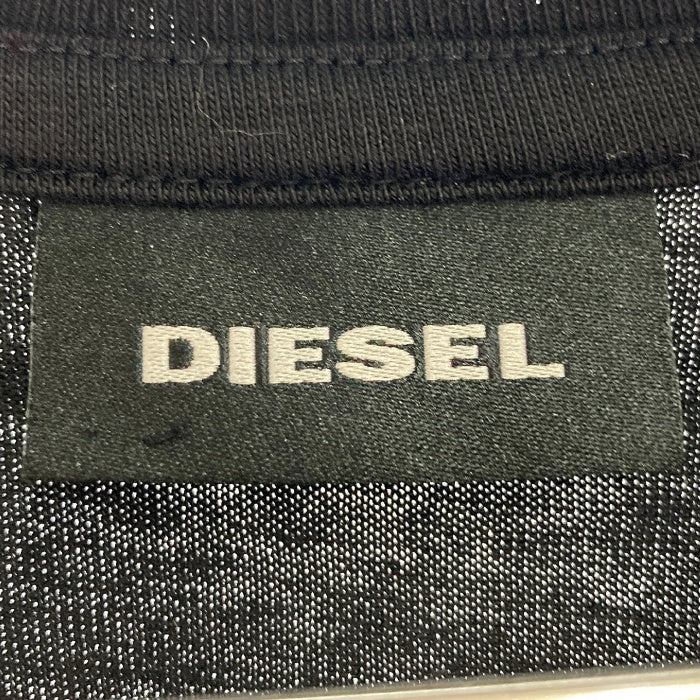 DIESEL ディーゼル A01977 S-ATW00D-GLOVY Ｔシャツ ブラック sizeL 瑞穂店