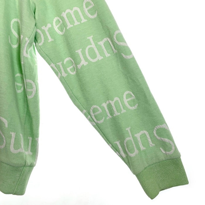 SUPREME シュプリーム 18SS Jacquard Logo Crewneck ジャカード ロゴ クルーネックスウェットトレーナー グリーン Size L 福生店