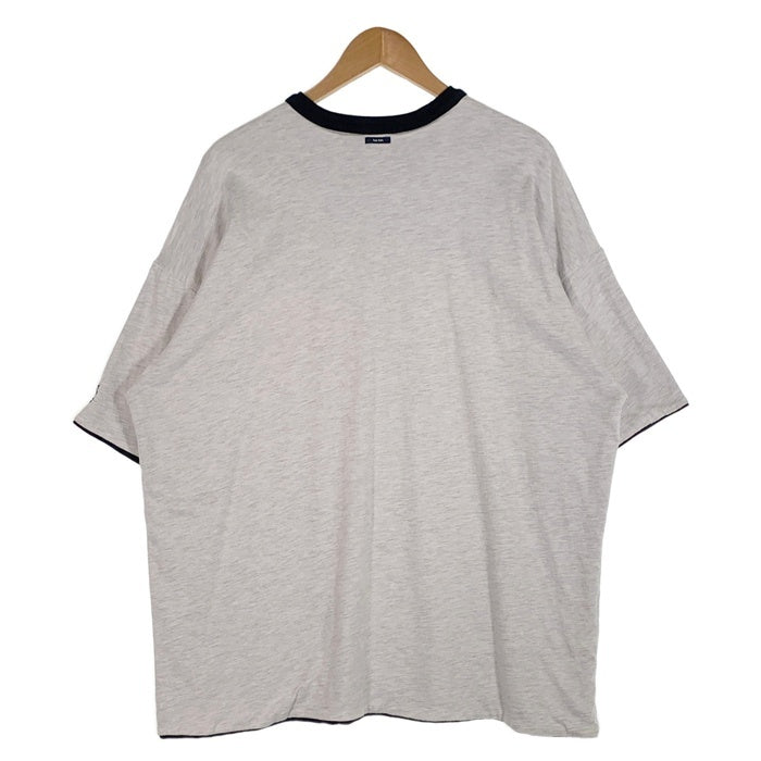 Nautica ノーティカ ダブルフェイス Tシャツ グレー ネイビー TOO BIG Size XXL 相当 福生店