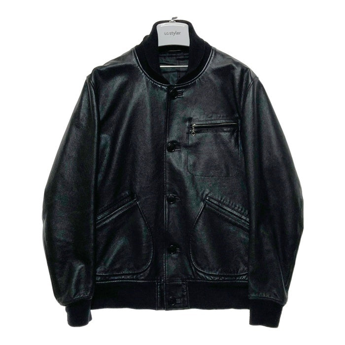 UNITED ARROWS ユナイテッドアローズ 3225-699-1299 green label relaxing  レザー ジャケット ブラック sizeM 瑞穂店