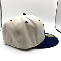 NEWERA ニューエラ Newyork Yankees ニューヨークヤンキース 59FIFTY ベースボールキャップ ネイビー オフホワイト Size 7 5/8 (60.6cm) 福生店