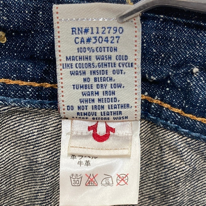 TRUE RELIGION トゥルーレリジョン 太ステッチ デニムパンツ インディゴ size26 瑞穂店