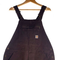 CARHARTT カーハート CANVAS BIB OVERALL キャンバス オーバーオール ブラウン OR2438-W コロンビア製 Size M(8-10) 福生店