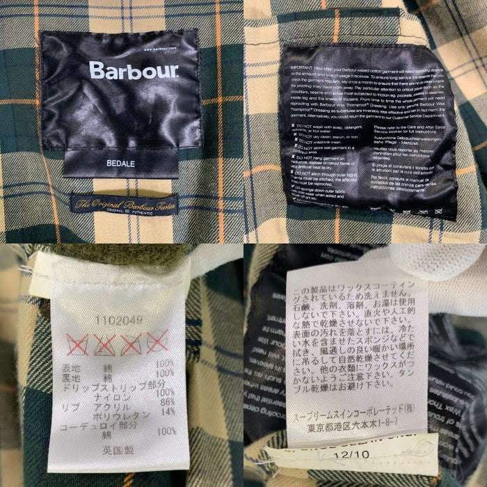 Barbour バブアー Bedale Wax Jacket ビデイル ワックスジャケット オリーブ 1102049 Size M 相当 福生店