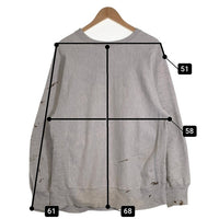 80's Champion チャンピオン REVERSE WEAVE リバースウィーブ トリコロール プリントタグ クルーネックスウェット グレー USA製 Size XL 福生店