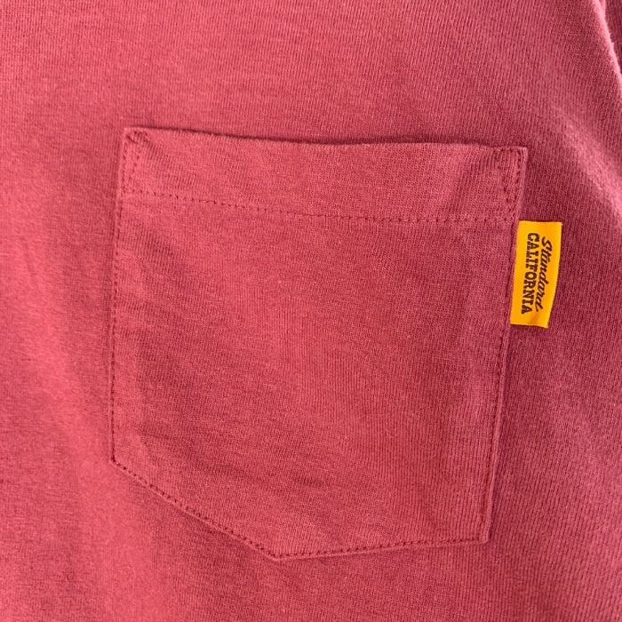 STANDARD CALIFORNIA スタンダードカリフォルニア SD HEAVYWEIGHT POCKET LONG SLEEVE T ヘビーウェイト ロングスリーブ ポケットTシャツ バーガンディー Size L 福生店