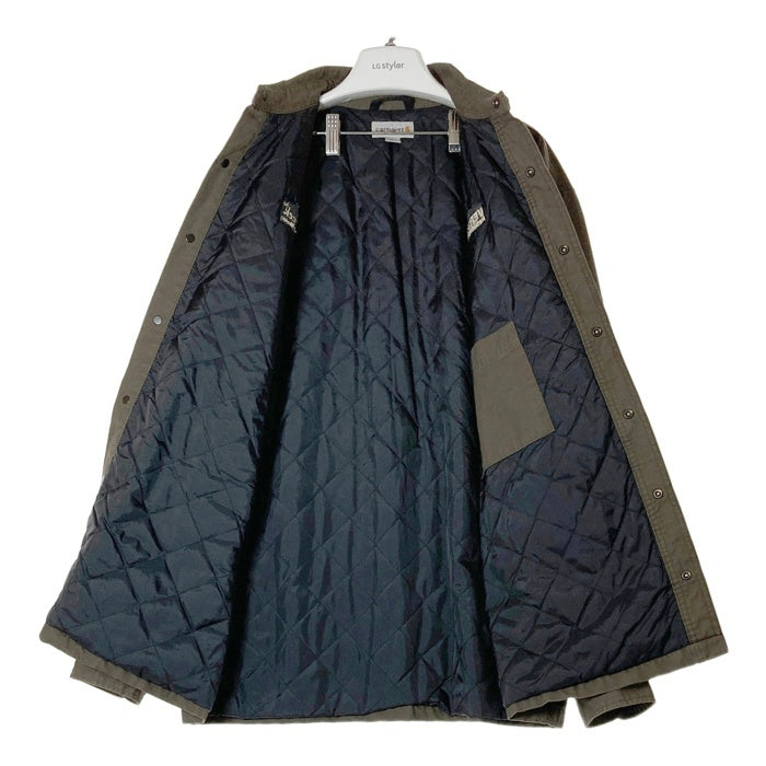 Carhartt カーハート Chatfield jacket 裏キルティング 企業ロゴ シャツジャケット ブラウン sizeL 瑞穂店