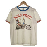TOYS McCOY トイズマッコイ SNOOPY “BORN FREE” スヌーピープリント リンガーTシャツ トリコロール TMC2440 Size L 福生店