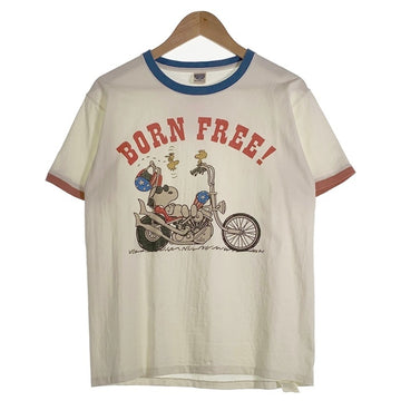 TOYS McCOY トイズマッコイ SNOOPY “BORN FREE” スヌーピープリント リンガーTシャツ トリコロール TMC2440 Size L 福生店