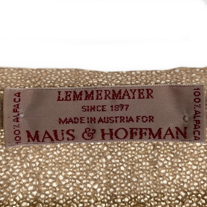 LEMMERMAYER レママイヤー MAUS&HOFFMAN アルパカ Vネックセーター ベージュ Size 42 福生店