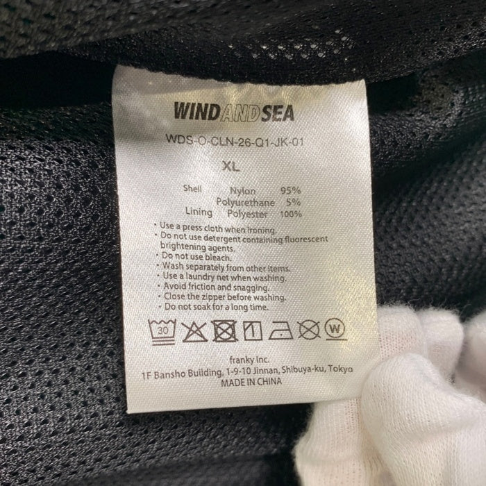 WIND AND SEA ウィンダンシー STRETCH NYLON JACKET ストレッチ ナイロン ジャケット ブラック Size XL 福生店