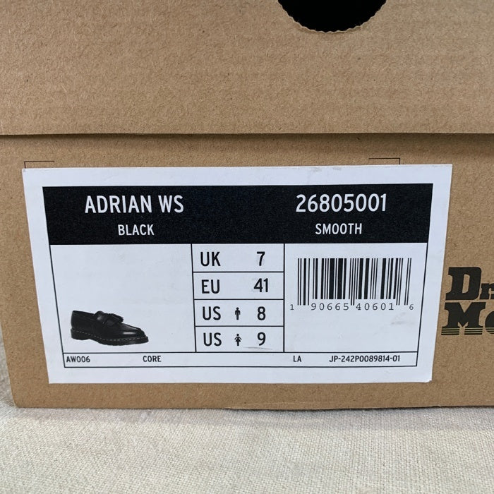 Dr.Martens ドクターマーチン Adrian WS Loafers エイドリアン タッセルローファー ブラック ホワイトステッチ 26805001 Size UK7 (26cm) 福生店