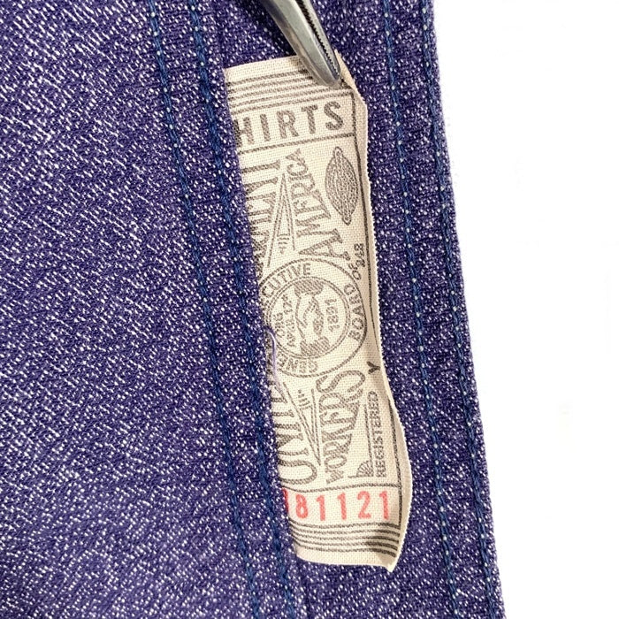 FREEWHEELERS フリーホイーラーズ Neal Cassady シャンブレー ワークシャツ ナス紺 Size 16 福生店