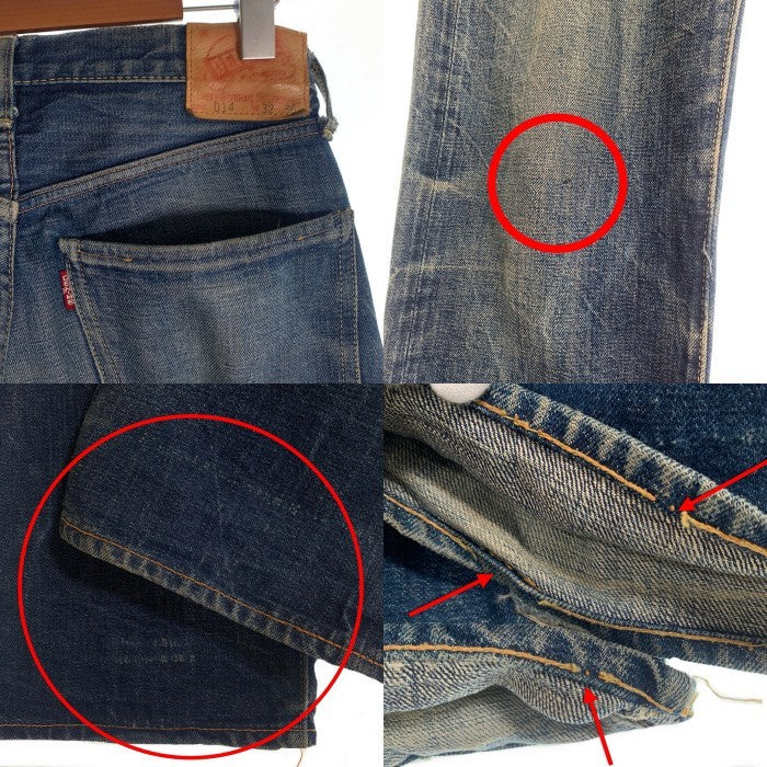 DENIME ドゥニーム Lot.014 セルビッチ デニムパンツ 赤耳 インディゴ Size W32 L36 福生店