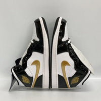 NIKE ナイキ 852542-007 AIR JORDAN 1 MID SE エアジョーダン 1 ミッドカットスニーカー ブラック ゴールド size27.5cm 瑞穂店