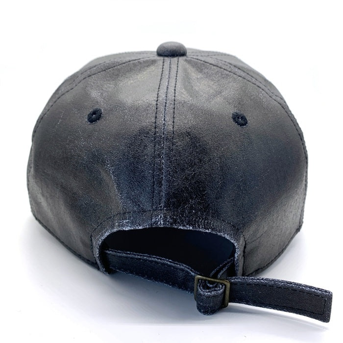 FULLCOUNT フルカウント 24AW F PATCH 6PANEL COATED DENIM BASEBALL CAP Fパッチ 6パネル デニム ベースボールキャップ ブラック 福生店