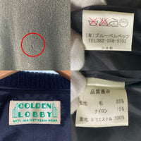 GOLDEN LOBBY ゴールデンロビー ウール ジップアップ ジャケット ブラック Size M相当 福生店
