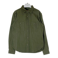 UES ウエス コットン ムラサテン ワークシャツ オリーブ size4 瑞穂店
