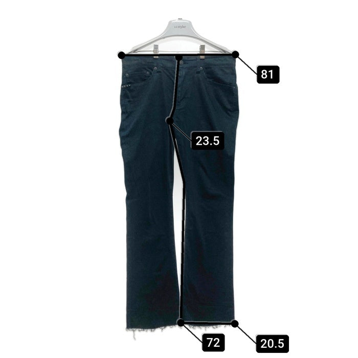 HYSTERIC GLAMOUR ヒステリックグラマー ブラックサテンフレアパンツ ブラック size28 瑞穂店