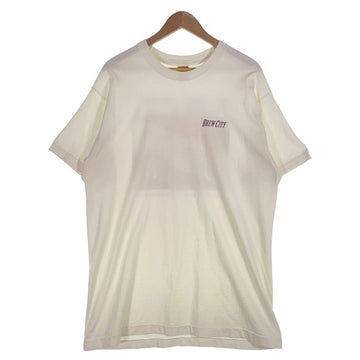90's~ BREW CITY ブリューシティ クラフトビール プリントTシャツ ホワイト フルーツオブザルーム USA製 Size XL 福生店