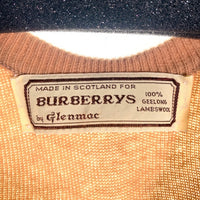 BURBERRYS バーバリー by Glenmac 羊毛 ラムズウール Vネック セーター ベージュ スコットランド製 Size M相当 福生店