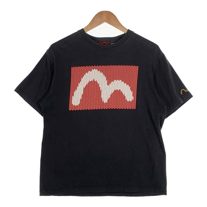 EVISU エヴィス カモメプリント Tシャツ ブラック Size 40 福生店
