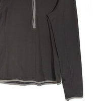 PRADA SPORT プラダスポーツ ハーフジップ コットン スタンドカラー ライナーカットソー チャコールグレー Size XL 福生店