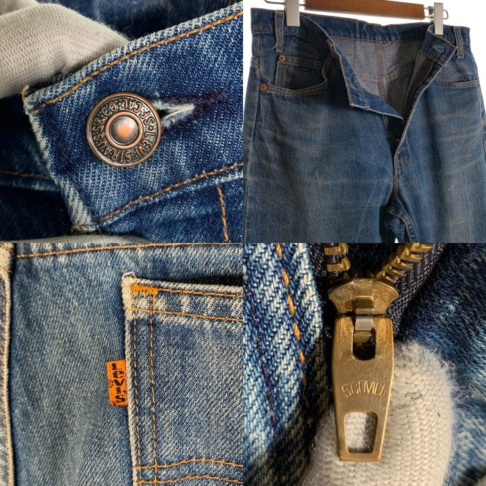 80-90's Levi's リーバイス 517 ブーツカット デニムパンツ インディゴ オレンジタブ SCOVILL USA製 Size 34×36 福生店
