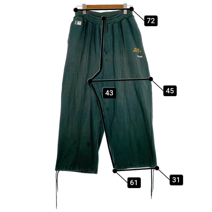 Perushu ペルーシュ MLB OAKLAND ATHLETICS オークランド アスレチックス スウェットパンツ グリーン PE231094BW Size L 福生店