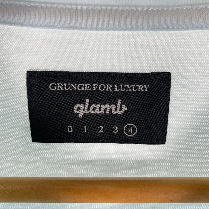 glamb グラム Chloe CS クロエカットソー プリントTシャツ GB17AT/CS04 ライトブルー Size 4 福生店