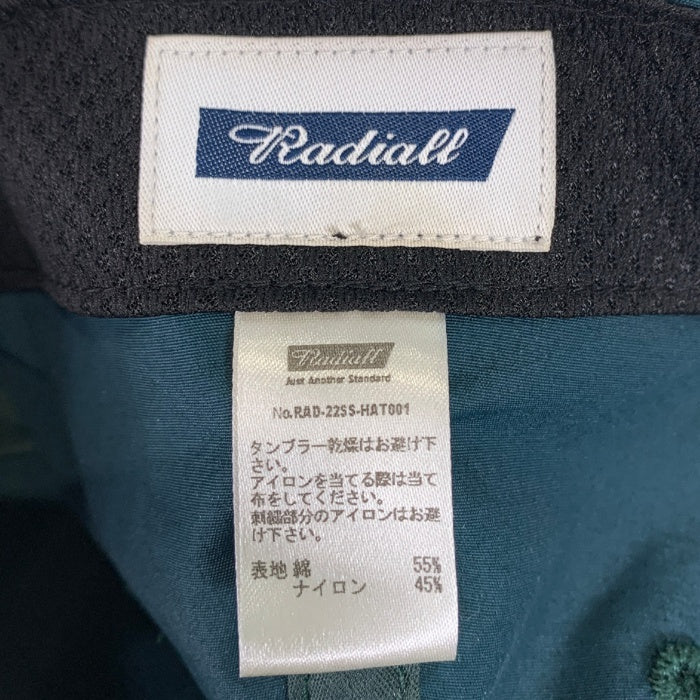 RADIALL ラディアル 22SS ROSE BOWL-BASEBALL LOW CAP ローズボウル ベースボールキャップ ロー グリーン ナイロン RAD-22SS-HAT001 福生店