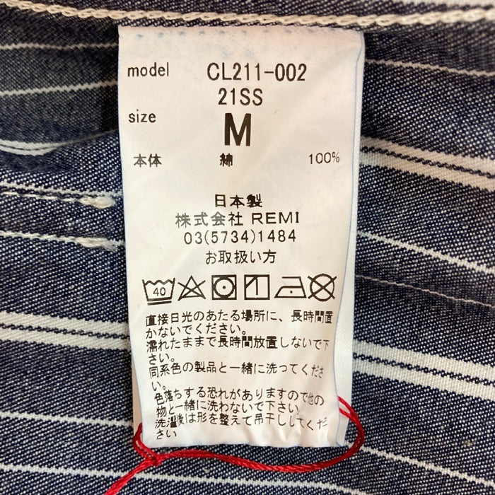CAL O LINE キャルオーライン CL211-002 21SS SMOCK JACKET ジャケット ヒッコリー ストライプ ネイビー sizeM 瑞穂店