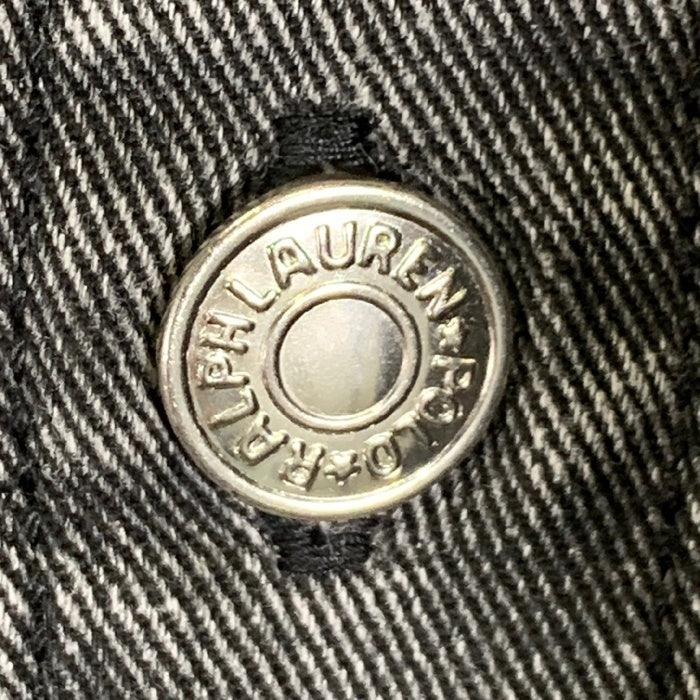 90's Polo Ralph Lauren ポロラルフローレン ブラックデニム ワークシャツ 長袖 メタルボタン Size XL 福生店