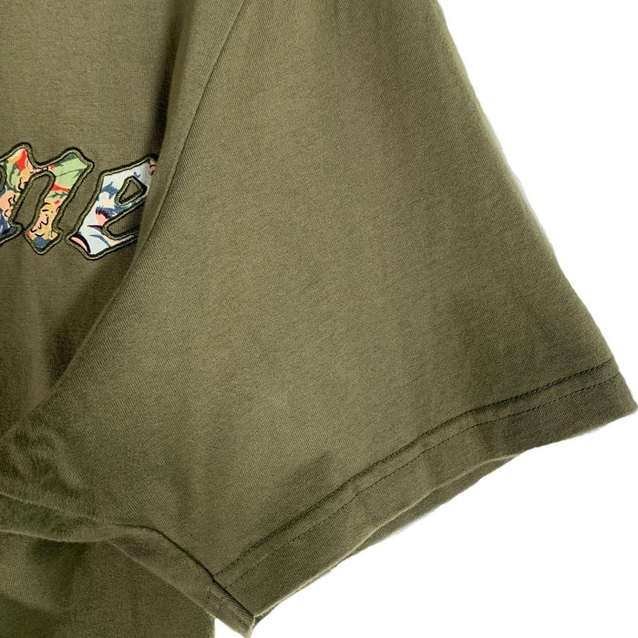 SUPREME シュプリーム 21SS Floral Applique S/S Top フローラルアップリケ ショートスリーブトップ Tシャツ オリーブ Size XL 福生店